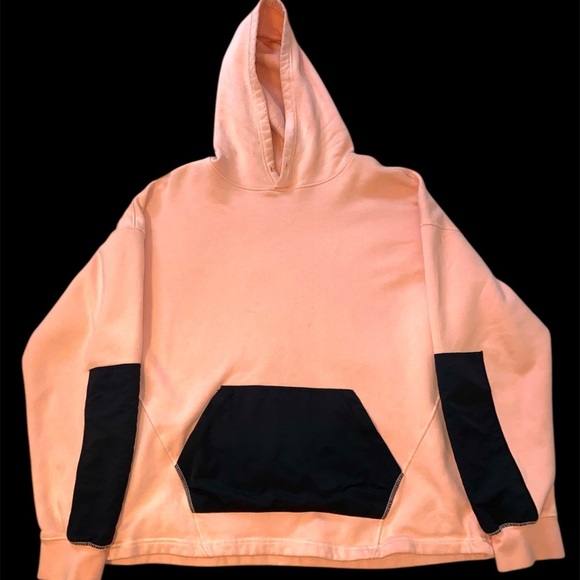 Pink PacSun Hoodie w/ Black Patch Details - Picture 1 of 6